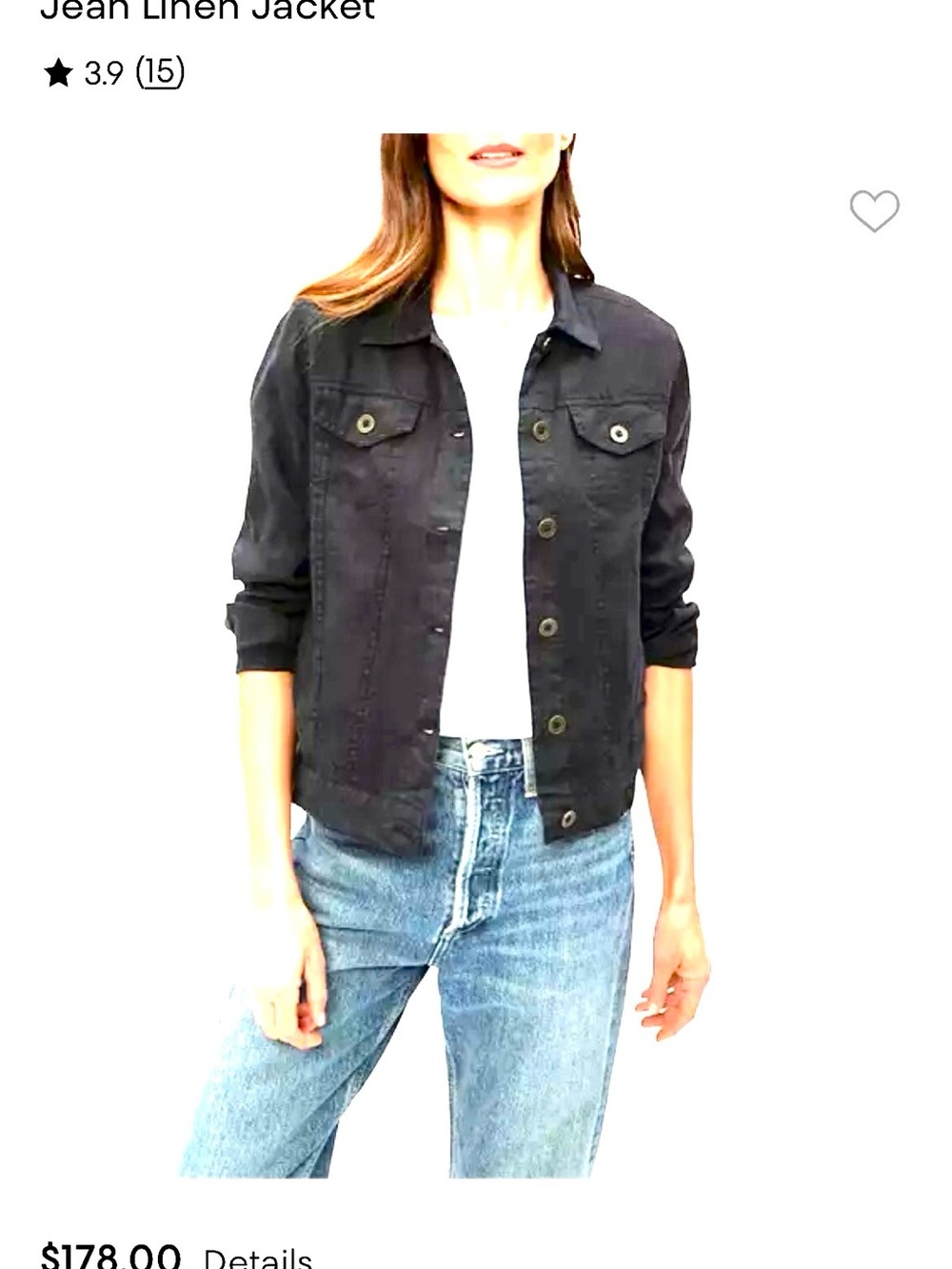 Michael Stars GRAY linen Jean Jacket